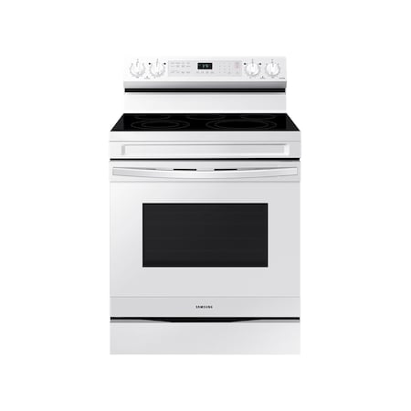 Samsung 6.3 cu. ft. Smart Wi-Fi Enabled Electric Convection Range NE63A6511SW